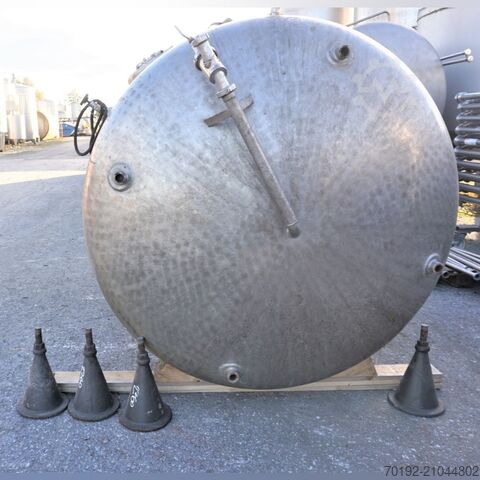 6200 liter vertical pressure tank made of V4A stainless steel Edel K0199