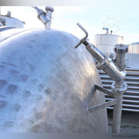 6200 liter vertical pressure tank made of V4A stainless steel Edel K0199