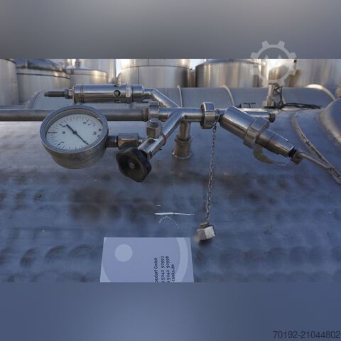 6200 liter vertical pressure tank made of V4A stainless steel Edel K0199