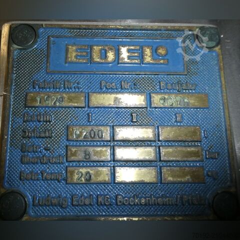 6200 liter vertical pressure tank made of V4A stainless steel Edel K0199