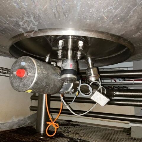 8,000-liter insulated agitator tank made of V2A (stainless steel) with beam agitator Fimatec B0129