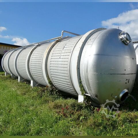 Horizontalni spremnik od 72.500 litara s mogućnošću grijanja/hlađenja, izrađen od V2A (nehrđajućeg č  B0114