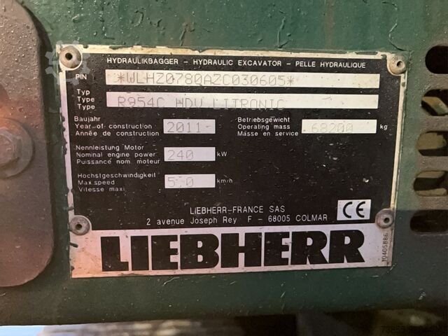Escavadora de rastos Liebherr R954C with 2 booms and 2 buckets