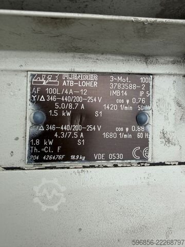 Rietschle VFT 40 (111) pompă de vid 1,5 kW, 40–48 m³/h, 150 mbar Rietschle VFT 40 (111) Vakuumpumpe 1,5 kW 40–48 m³/h 150 mbar Rietschle VFT 40 (111) Vakuumpumpe 1,5 kW 40–48 m³/h 150 mbar