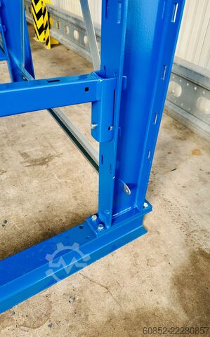 Scaffalatura cantilever ca. 3,15 lfm. Kragarmregal mit Fachböden H: 250cm 140 kg/Arm META Multistrong