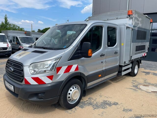 Schuifzeil bestelwagen Ford Transit Kipper aus 1.Hand+Klima+AHK+EU5