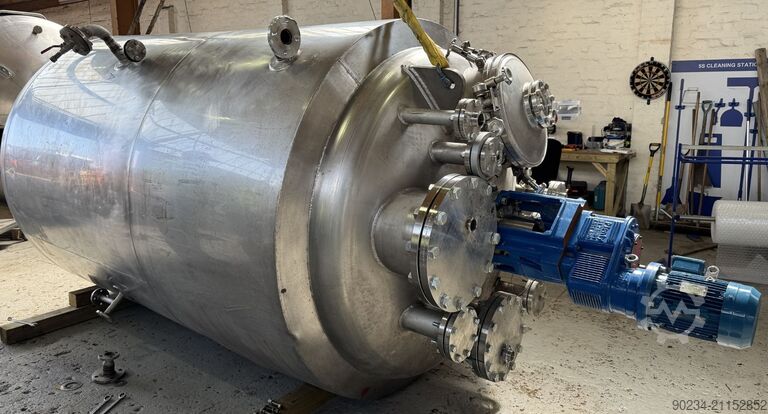 Brugt PSV Fabrication Ltd lodret reaktor af rustfrit stål, ca. 4.000 liter PSV 4000 Litre