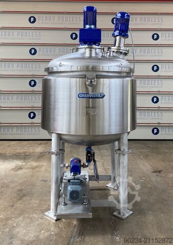 Ubrugt Joshua Greaves 1.000 liters dobbeltvirkende procesbeholder GREAVES 1000L DUAL ACTION MIXER