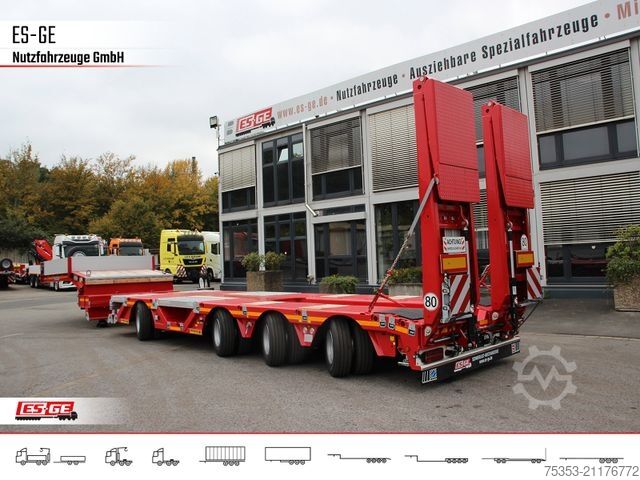 Žemagrindė puspriekabė FAYMONVILLE Multimax Satteltieflader (1+3) - hydr. gelenkt