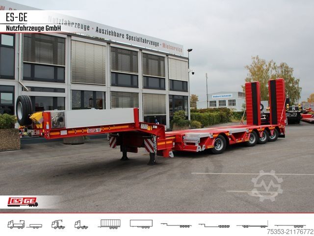 Žemagrindė puspriekabė FAYMONVILLE Multimax Satteltieflader (1+3) - hydr. gelenkt