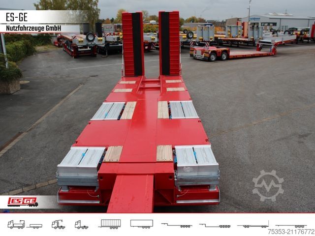 Žemagrindė puspriekabė FAYMONVILLE Multimax Satteltieflader (1+3) - hydr. gelenkt