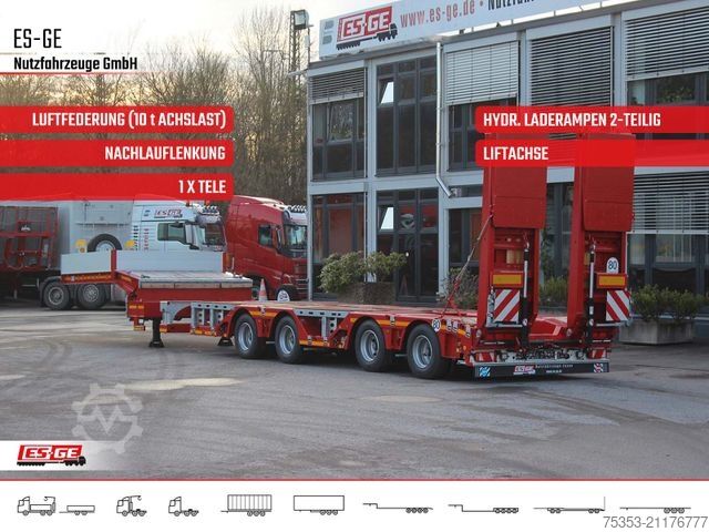 Žemagrindė puspriekabė FAYMONVILLE Multimax Satteltieflader (2+2) - nachlaufgelenkt