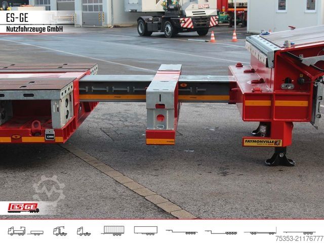 Žemagrindė puspriekabė FAYMONVILLE Multimax Satteltieflader (2+2) - nachlaufgelenkt