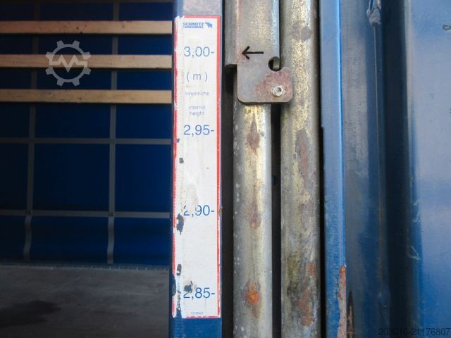 Ανοιχτό ημιρυμουλκούμενο με μουσαμά SCHMITZ CARGOBULL Mega Varios Bremsbeläge 90%Reifen 60% NEUE PLANE