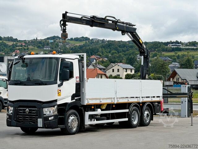 Lastbilmonteret kran RENAULT T 380 * HIAB 144 BS - 2 HIDUO + FUNK * TOP!
