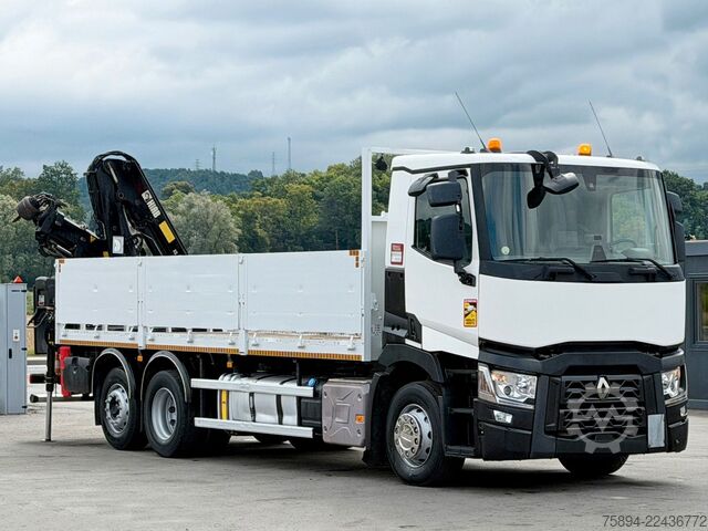 Lastbilmonteret kran RENAULT T 380 * HIAB 144 BS - 2 HIDUO + FUNK * TOP!