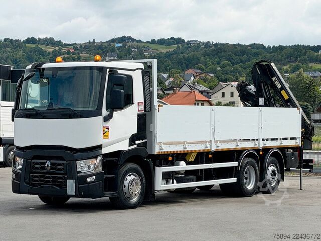 Lastbilmonteret kran RENAULT T 380 * HIAB 144 BS - 2 HIDUO + FUNK * TOP!