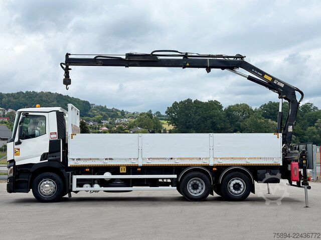 Lastbilmonteret kran RENAULT T 380 * HIAB 144 BS - 2 HIDUO + FUNK * TOP!