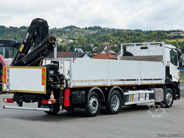 Lastbilmonteret kran RENAULT T 380 * HIAB 144 BS - 2 HIDUO + FUNK * TOP!