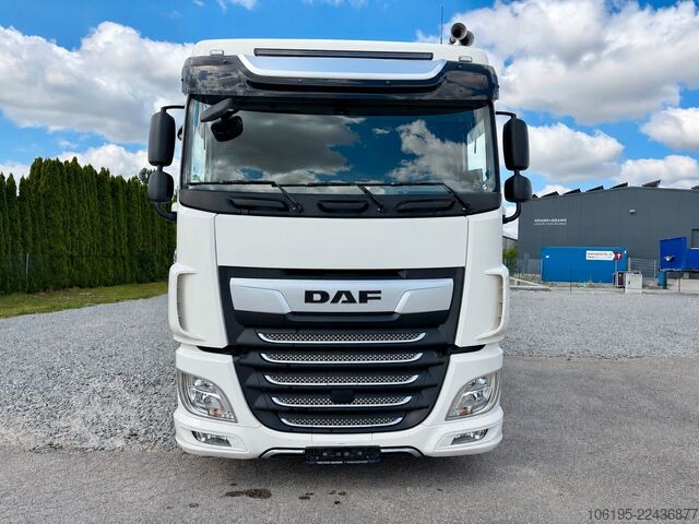 Camión de plataforma DAF XF 480 FAN Baustoff*Atlas 186.3 Kran Hochsitz 7m