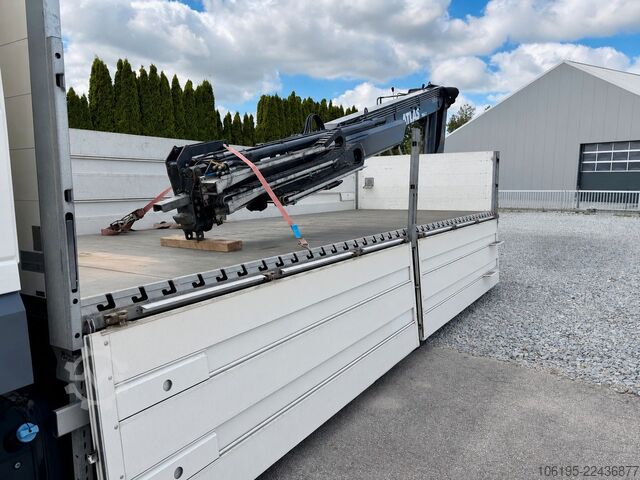 Camión de plataforma DAF XF 480 FAN Baustoff*Atlas 186.3 Kran Hochsitz 7m