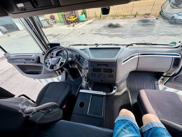 Camión de plataforma DAF XF 480 FAN Baustoff*Atlas 186.3 Kran Hochsitz 7m
