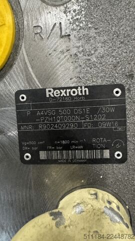 ناقل آلي Boschrexroth A4VSG500DS1E/30W-PZH10T00N-S1202