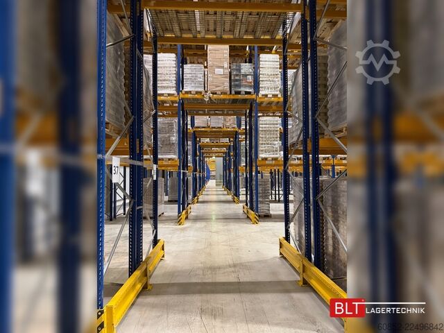 Тежкотоварни рафтови стелажи за палети 30,80 lfm STOW Palettenregale, H: 520cm Fachlast: 2250 kg, PNB0472, Regale