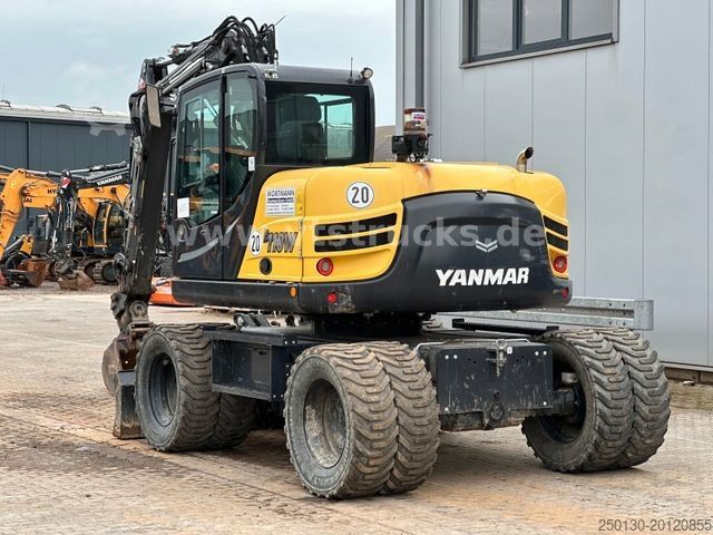Bager na kotačima YANMAR B110W 4x4 Radbagger Verstellausleger