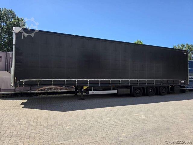 Open semitrailer with tarp SCHMITZ CARGOBULL Gardine LL, Hubdach, Lift, 115.913 Original Km!