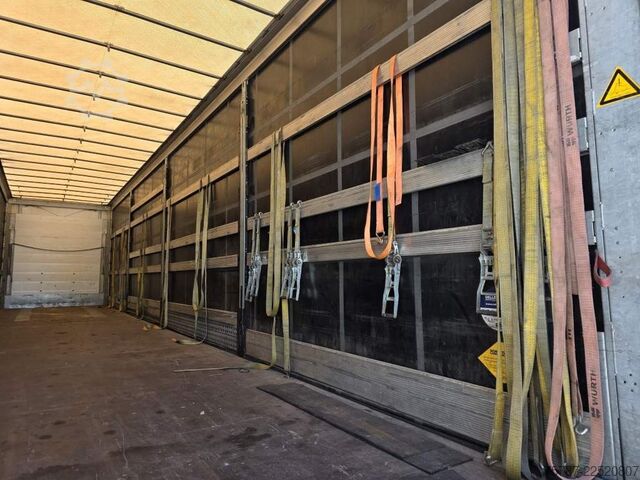 Open semitrailer with tarp SCHMITZ CARGOBULL Gardine LL, Hubdach, Lift, 115.913 Original Km!