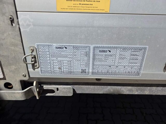 Open semitrailer with tarp SCHMITZ CARGOBULL Gardine LL, Hubdach, Lift, 115.913 Original Km!