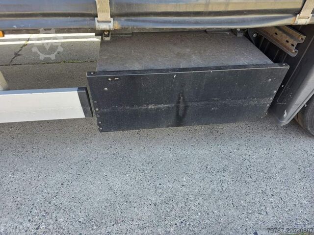 Open semitrailer with tarp SCHMITZ CARGOBULL Gardine LL, Hubdach, Lift, 115.913 Original Km!