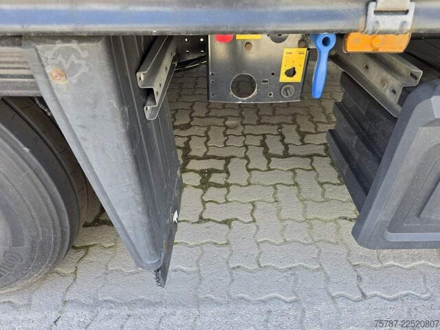 Open semitrailer with tarp SCHMITZ CARGOBULL Gardine LL, Hubdach, Lift, 115.913 Original Km!
