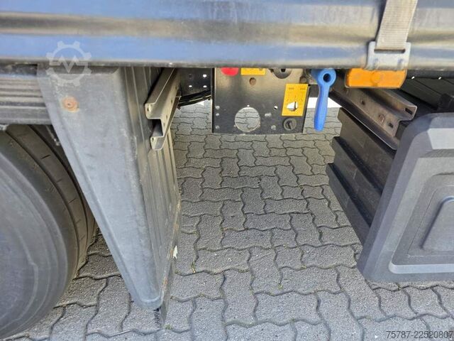 Open semitrailer with tarp SCHMITZ CARGOBULL Gardine LL, Hubdach, Lift, 115.913 Original Km!
