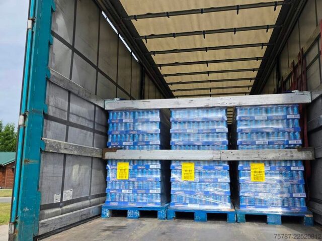 Open semitrailer with tarp KRONE Gardine Stand., Zollschnurr, Pal Kasten,12642 XL