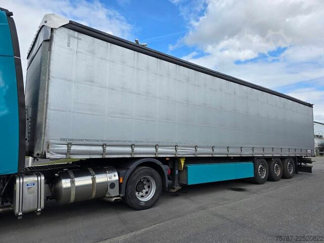 Open semitrailer with tarp SCHMITZ CARGOBULL Gardine Standard, 12642XL,Palettenanschlagleiste