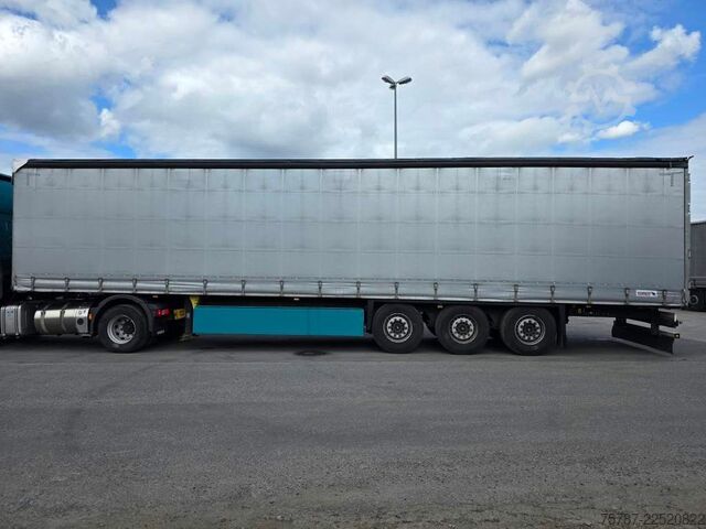 Open semitrailer with tarp SCHMITZ CARGOBULL Gardine Standard, 12642XL,Palettenanschlagleiste