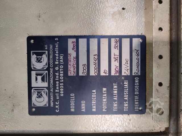 آلة التعبئة الأوتوماتيكية RUFFINI ROMOLO IMPILATRICI 401