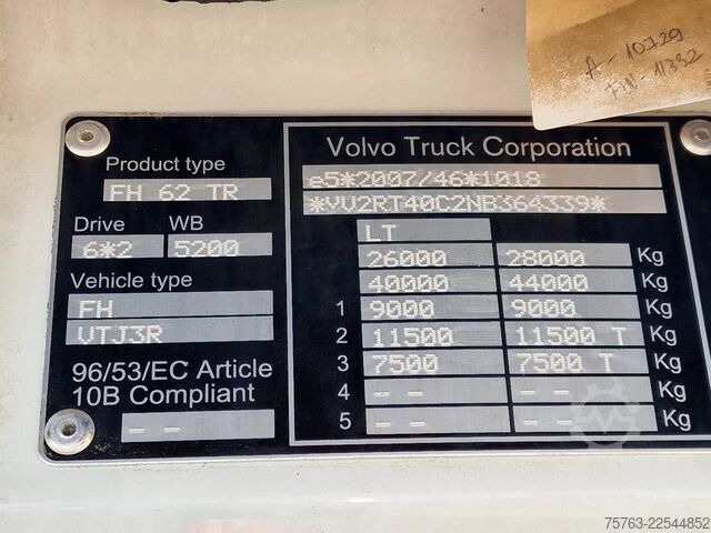 냉장/냉동 운송 Volvo FH 13.500 6x2*4 - XL - Thermoking frigo - Retar...