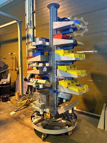 छोटे पुर्जों की घुमावदार रैक Carousel for small parts 