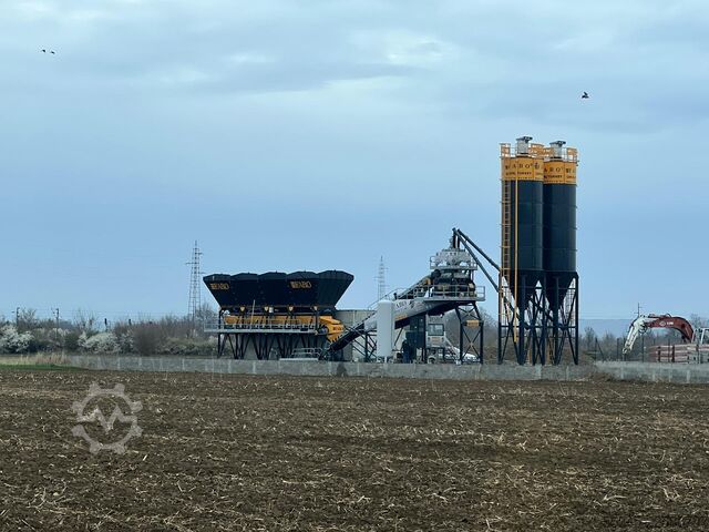 Planta de hormigón / central de hormigón FABO Concrete Batching Plant 60 M3/H Compact Concrete Batching Plant