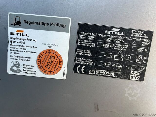 Elektrinis keturių ratų krautuvas Still RX20-20PL