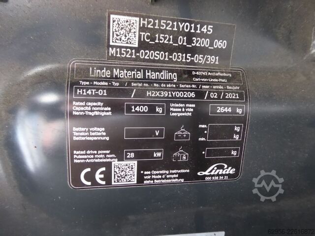LPG Forklifts Linde H14T-01
