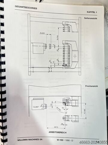 Centro de mecanizado CNC de 5 ejes Willemin W158