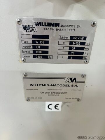 Centro de mecanizado CNC de 5 ejes Willemin W158