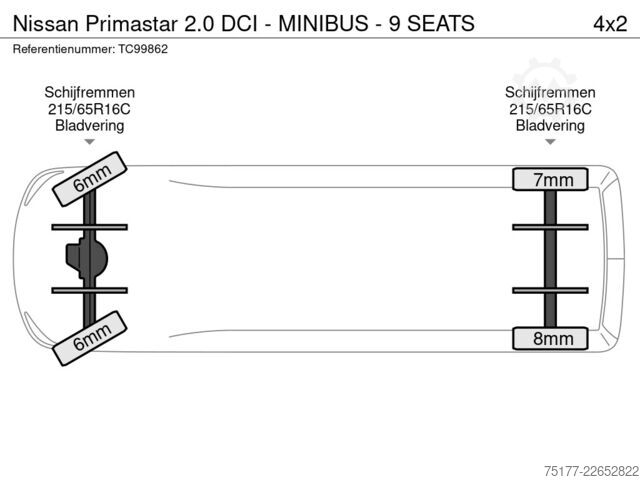 Osobná doprava Nissan Primastar 2.0 DCI - MINIBUS - 9 SEATS