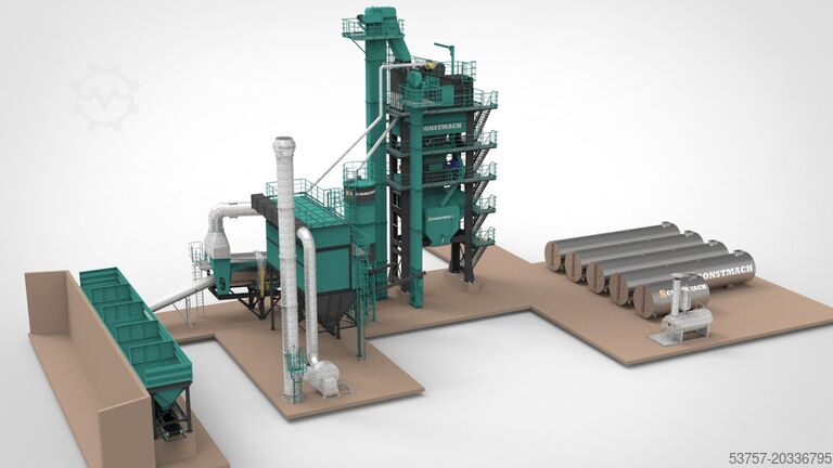 Impianto di mescolazione asfalto / Impianto di asfalto Constmach Asphalt Plant Stationary Asphalt Plant / Mixing Plant