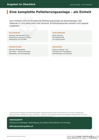 Pelletpresse Salmatec, Bruks, Rematec 