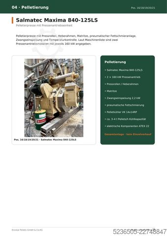 Pelletpresse Salmatec, Bruks, Rematec 